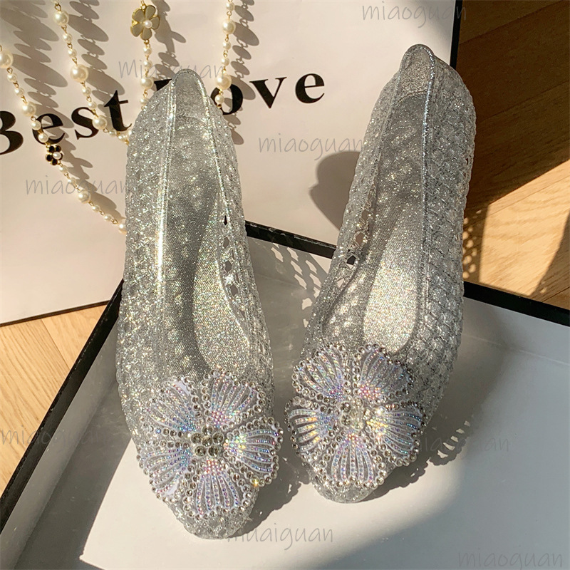Jelly Sandal Women - Nuove Scarpe in Gelatina Cristallina con