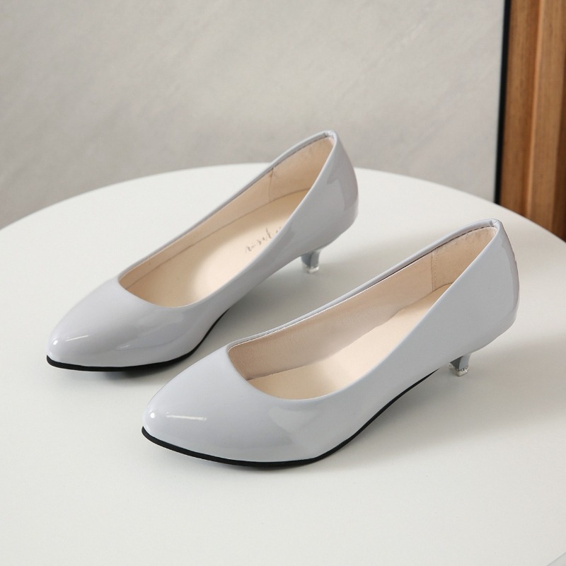 Women'S Shoes Round Toe - Scarpe singole da donna a tacco