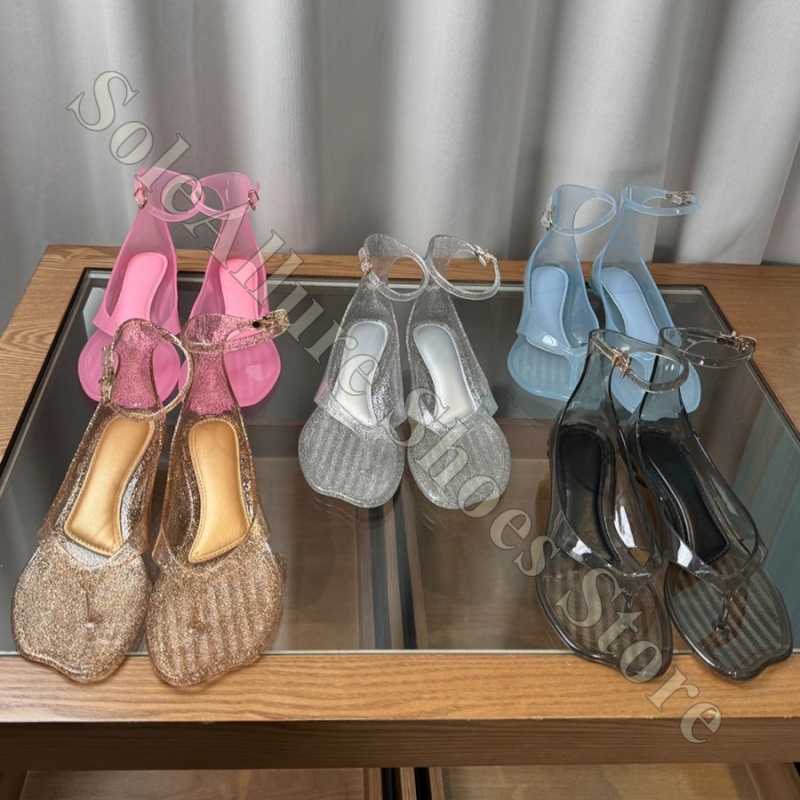 Jelly Sandal Women - Sandali in gelatina glitterata con fibbia