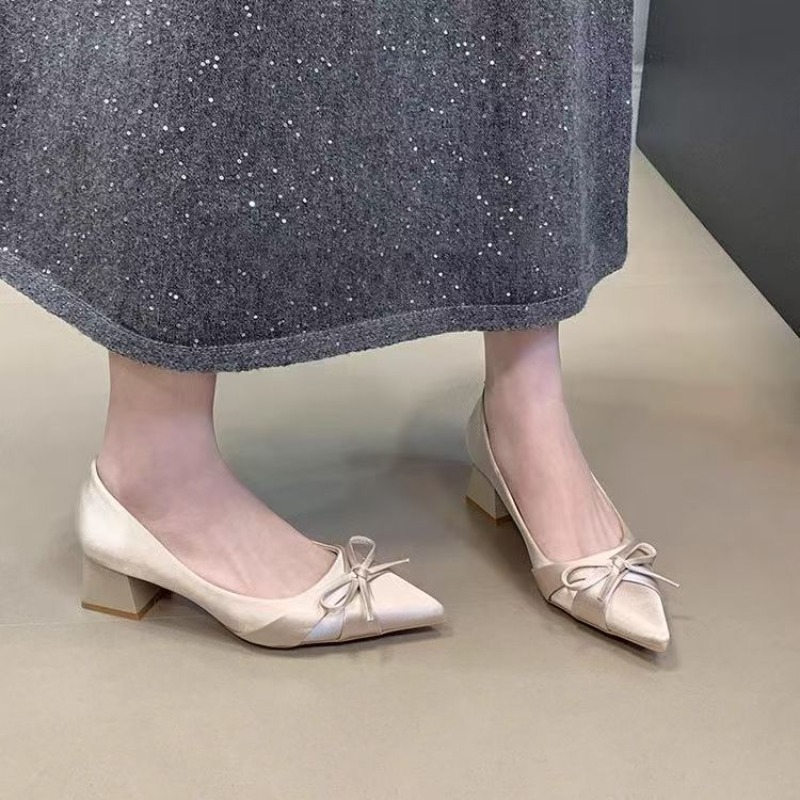 Women Shoes Casual - Scarpe singole retrò di media lunghezza
