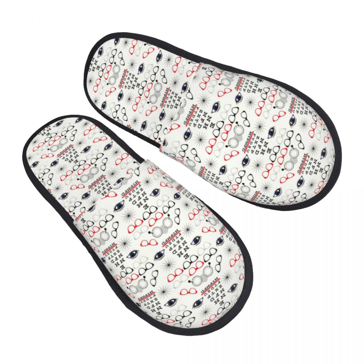 Shoes Women Chart - Pantofole Personalizzate Divertenti per Ottici e