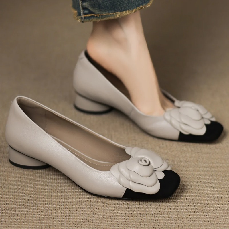 Women'S Heels - Taglie forti 34-41 décolleté slip-on patchwork