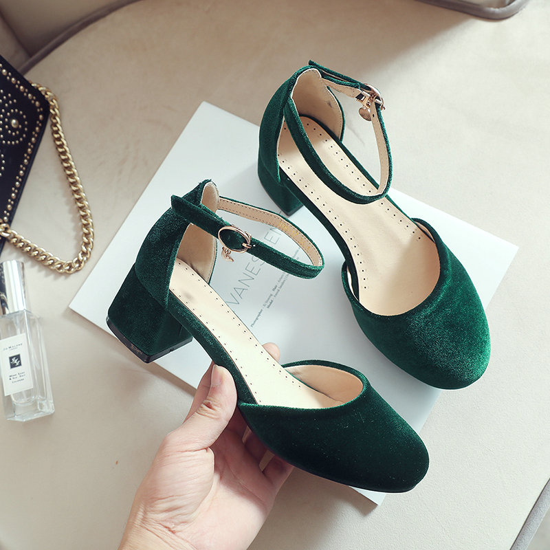 Women'S Shoes Burgundy - Velluto Velluto Verde Borgogna Punta chiusa