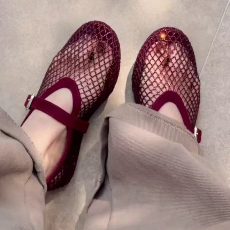Women'S Heels - Sandali Baotou con strass intagliati da