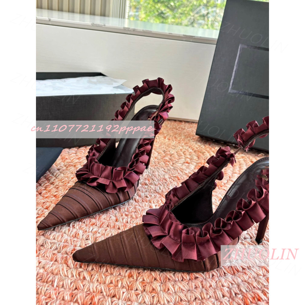 Women'S Shoes Burgundy - Scarpe con Tacco Alto da Donna,