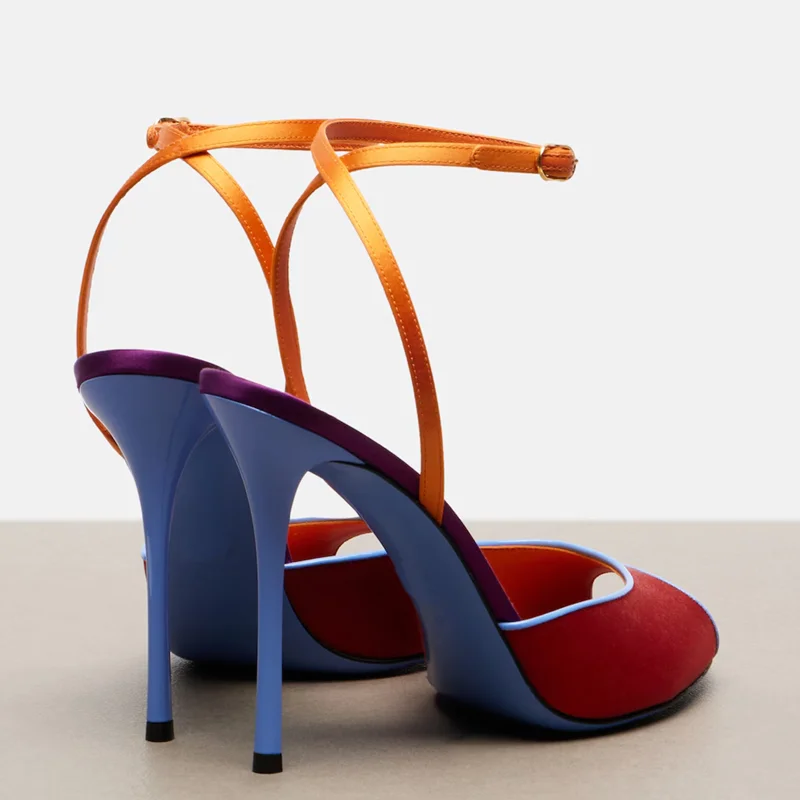 Sandali Peep Toe in Raso Multi - Peep Toe Heels recensione e prezzo
