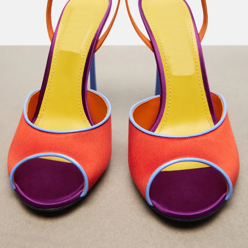 Sandali Peep Toe in Raso Multi - Peep Toe Heels recensione e prezzo