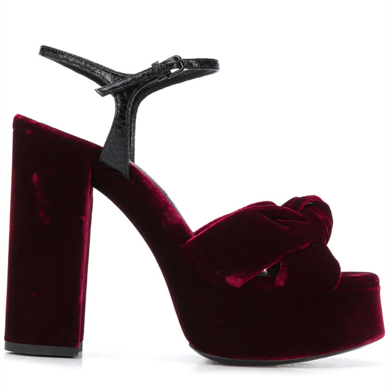 Sandali con plateau peep toe c - Women'S Shoes Burgundy recensione e prezzo