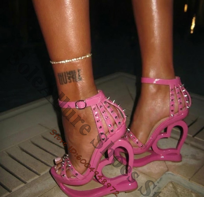 Sandali con zeppa rosa shockin - Peep Toe Heels recensione e prezzo