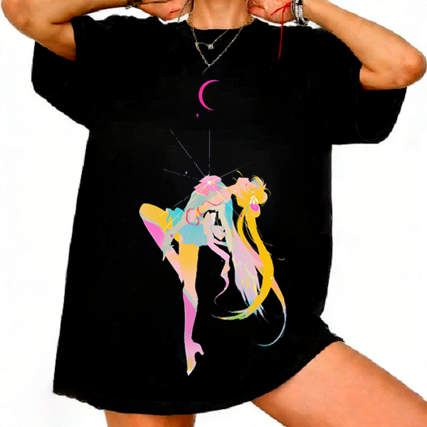 T-Shirt Sailor Moon Stile Retr - Women'S Shoes In The 90S recensione e prezzo